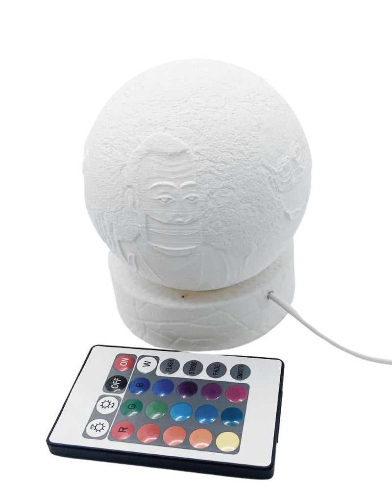 SNOOGG Pack of 1 Jainism terapanth acharyâ€™s Lord mahaveer namokar Mantra Theme 15 Colourful Night Moon Lamp forHome DÃ©cor, Return Gift and Festivel Occasions and More