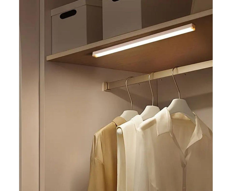 SNOOGG Under Cabinet Lights, LED Motion Sensor Under Cabinet Lighting, 3 Color Temperatures Closet Light for Wardrobe, Cupboard, Kitchen, 20CM Wireless Rechargeable (1) (3)