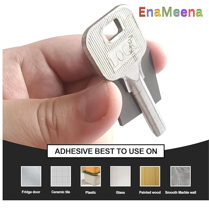 enameena pack of 50 flexible magnetic squares with adhesive 1 5 mm thick 1x1 inch square id