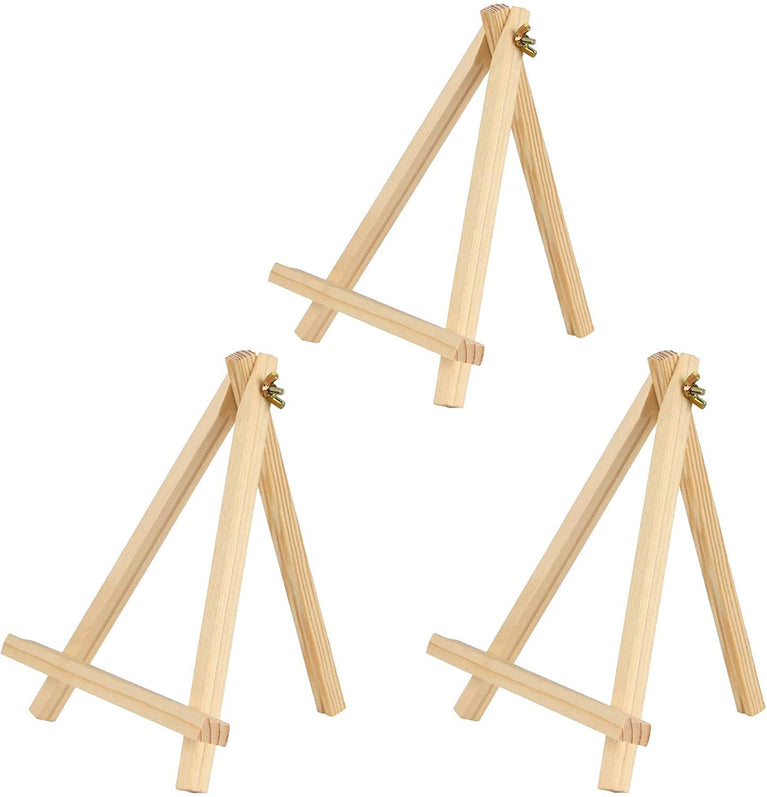 snoogg 6 tall natural pine wood tripod easel photo painting display portable adjustable tab