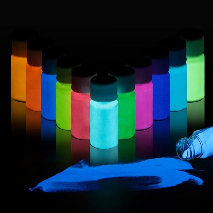 snoogg glow in the dark pigment powder luminous powder safe non toxic for epoxy resin mold 