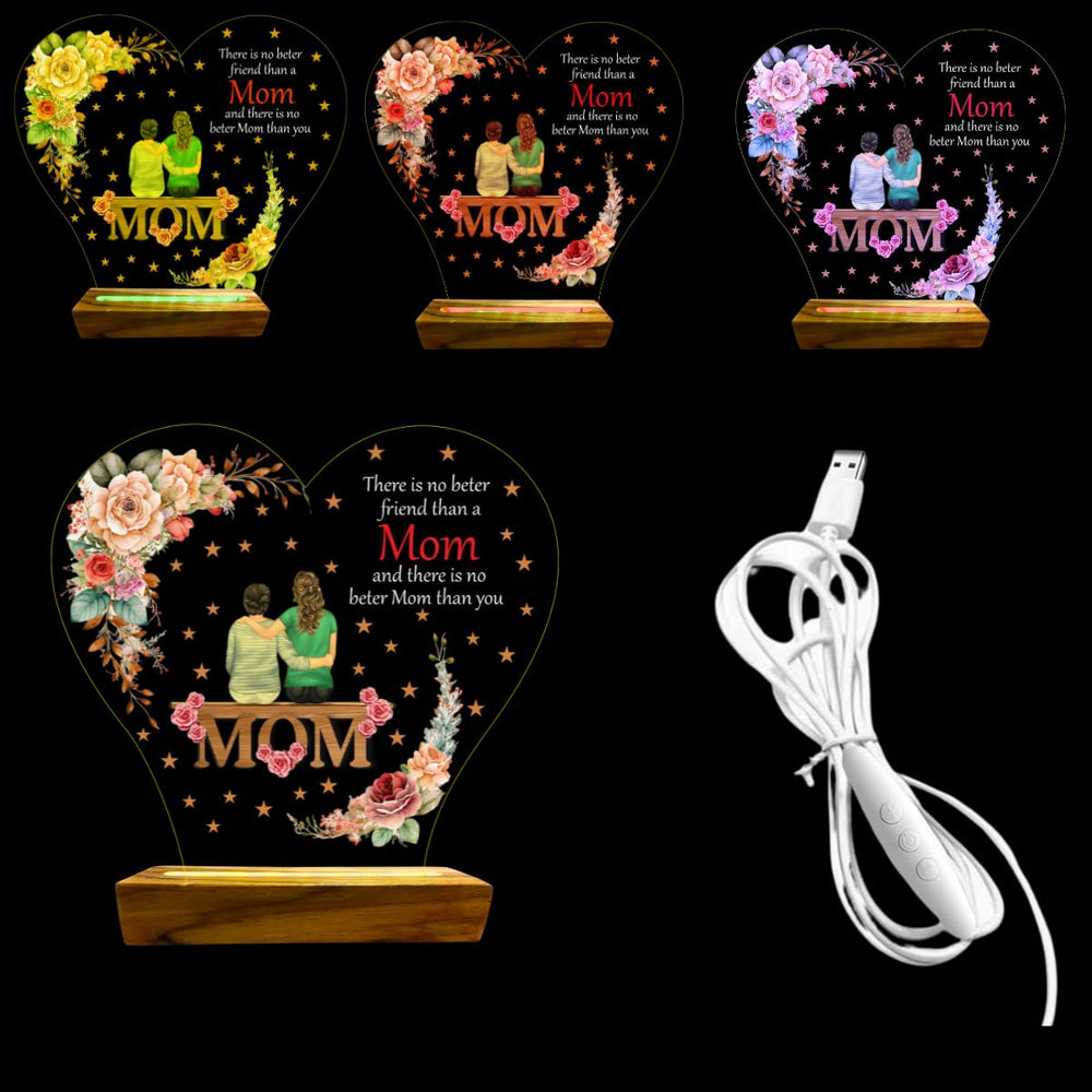 snoogg moms led acrylic night lamp specifically designed for mothers day offering touch act