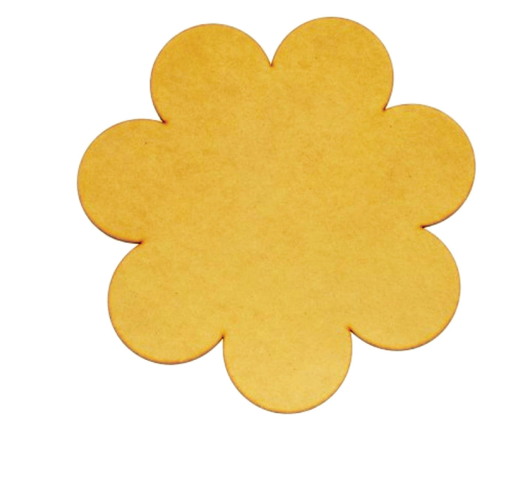SNOOGG 4 Piece of 8 INCH Flower MDF Wooden Laser Cut Outs for Art and Crafts DIY Project,Resin Art, Festive Occasion, Wedding, Birthday Party Favors Design 443