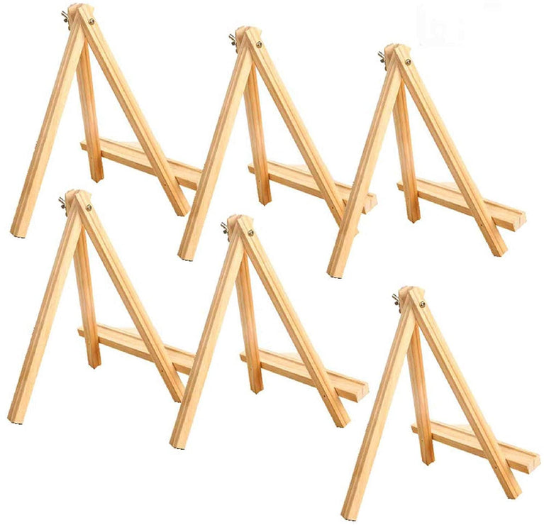 snoogg 6 tall natural pine wood tripod easel photo painting display portable adjustable tab