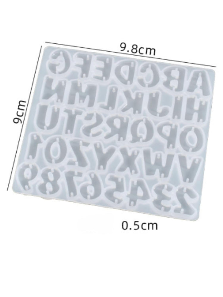 Snoogg Pack of 1 Silicone Mold Alphabet a to z Mini for Epoxy Resin Casting Resin Art for Home Decor, DIY Crafts Project and Handmade Unique Customize Gifts