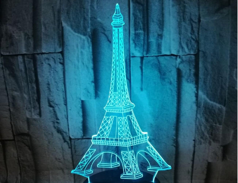 SNOOGG Memorial Gift Beautiful Cardinal Gifts for a Loved One, Night Light Clear Crystal Acrylic Eiffel Tower Design Gifts Sign with LED Light Lamp Base Remembrance Bereavement