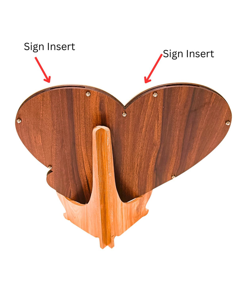 SNOOGG Rustic wedding decor to create a cosy and romantic atmosphere, heart-shaped guest book for weddings, anniversary receptions with wooden hearts drop box Pack of 2