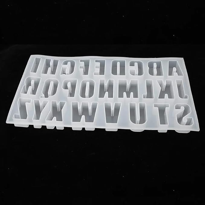 Snoogg ABCD Resin Silicone epoxy Casting Mold for Jewellery Keychains Bracelets Gifting frams Works Art Piece DIY and More (DEEP ABCD) Visit the SNOOGG Store