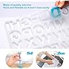 Snoogg Resin Silicone ABCD Mold Without Hole and Gold and Bronze Colour Metallic Alcoholic Pigment Ink for Key Chain, Jewellery Accessories DIY Craft and More