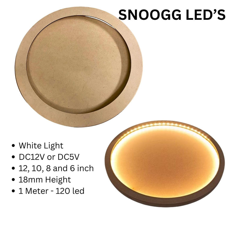 SNOOGG Blank Wood Plaques - 10-Inch Circular Boards for Signage, Painting, DIY Pouring Projects, and Artistic Displays