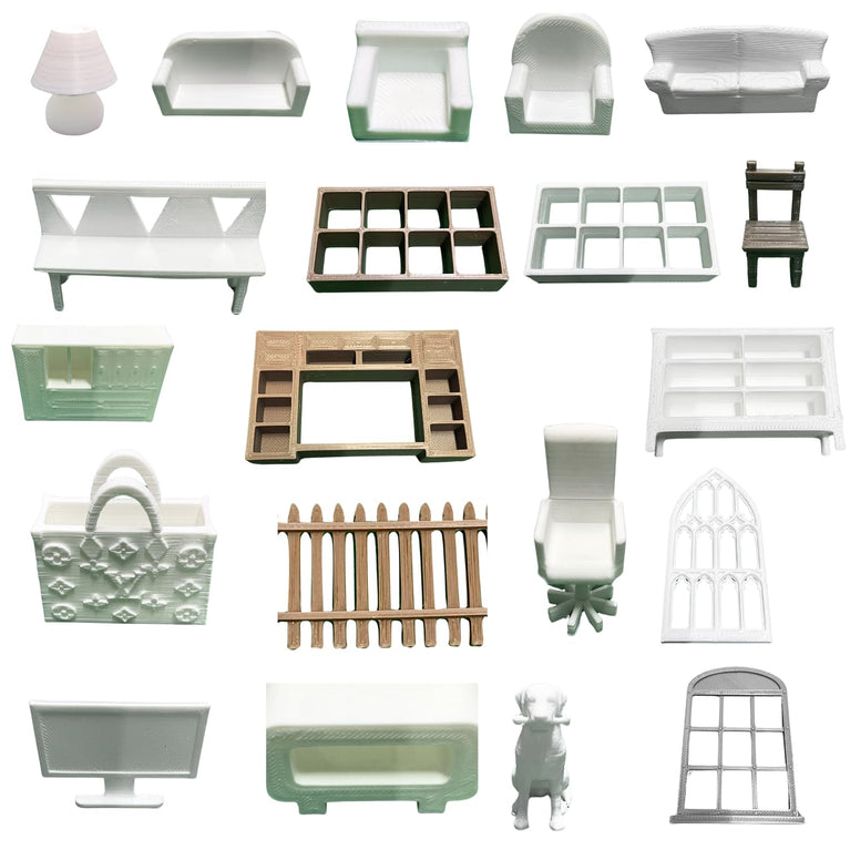 3D Home Dinning Theme Accessories Miniatures for Your Resin Art Ocean Theme and Shadow Art Box etc. Select Any 6