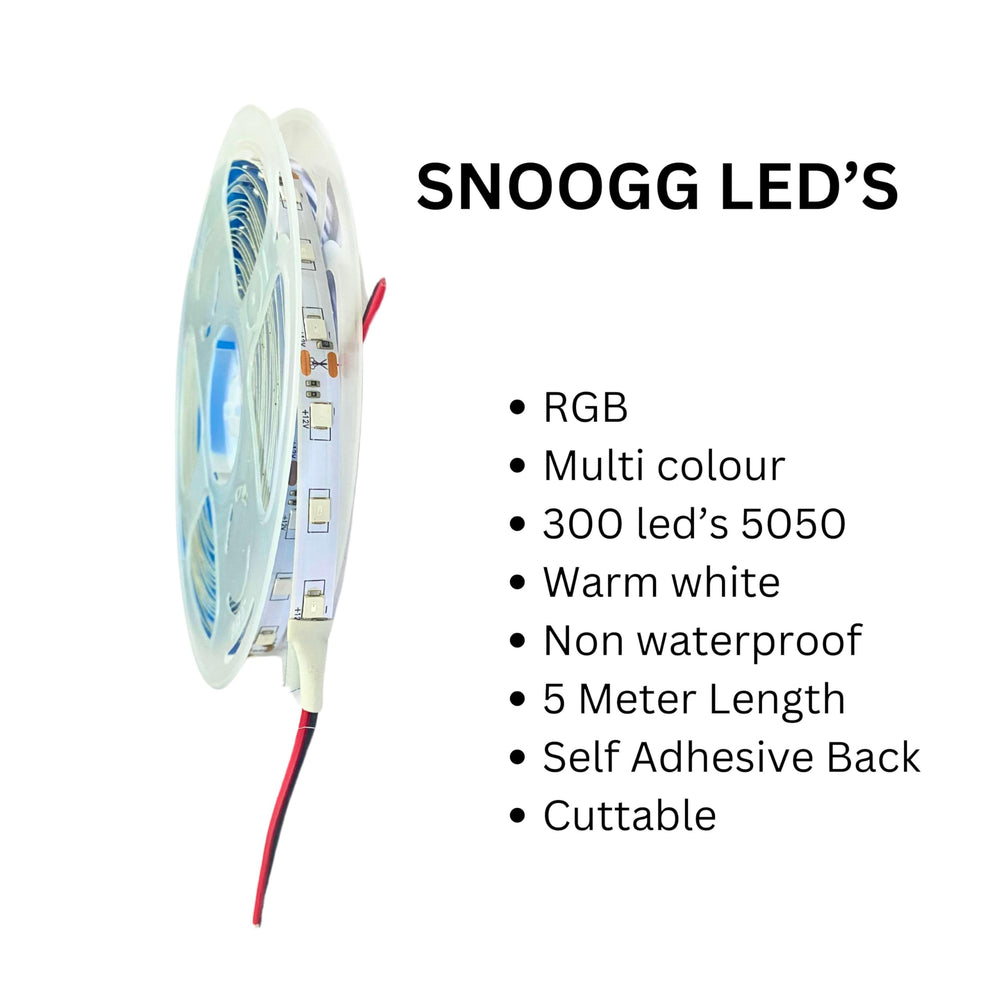 snoogg led 5050 rgb 5 meter strips warm white 300 lights multi colour for playroom children