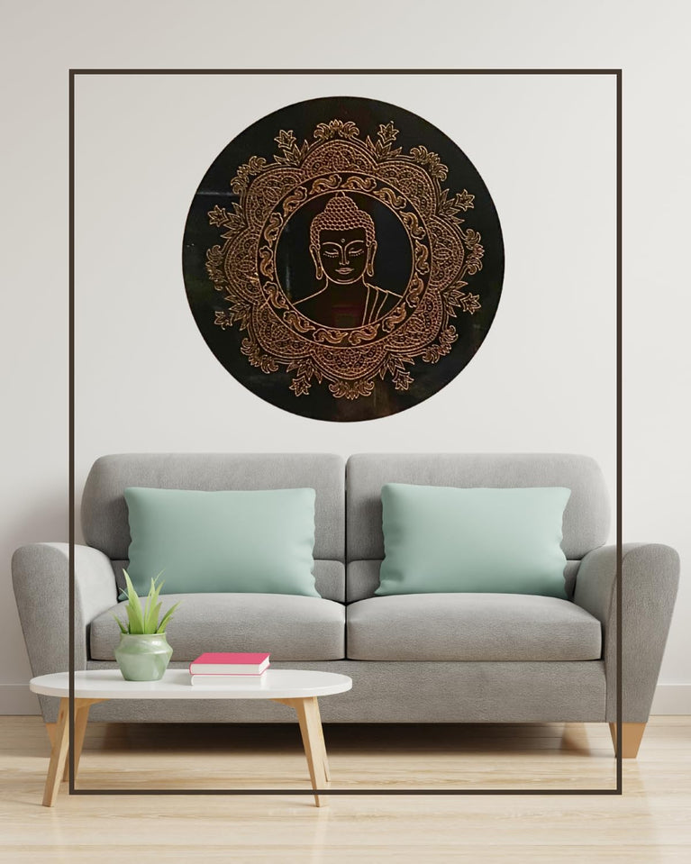 SNOOGG Contemporary Buddha Artwork â€“ Perfect for Elevating the Ambiance of Your Bedroom, Living Room, Dining Area, or Kitchen with a Refined Spiritual Touch Artwork Ready To Hang (Buddha-104)