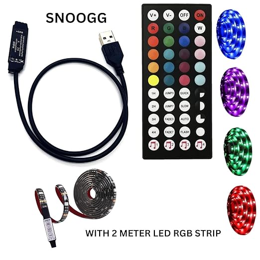 snoogg usb 5v rgb music controller for led strip 44 key music controller usb 5v work with b