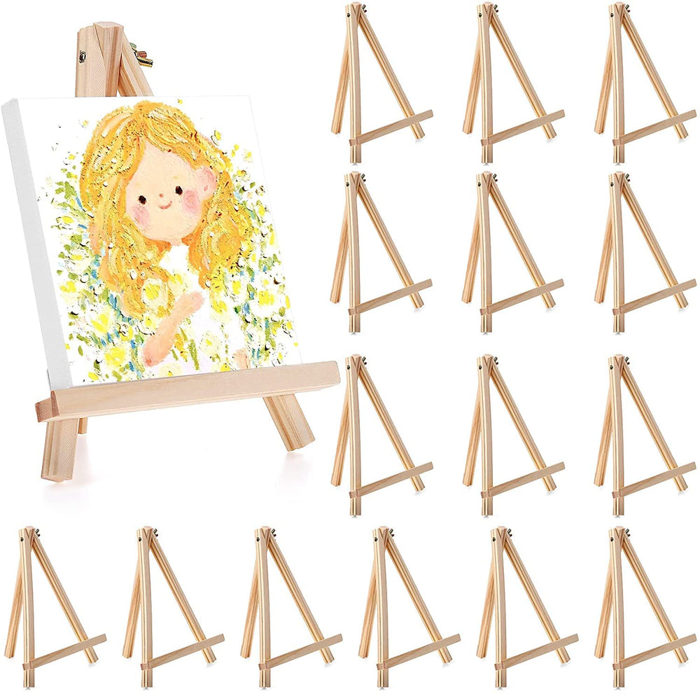 snoogg 6 tall natural pine wood tripod easel photo painting display portable adjustable tab