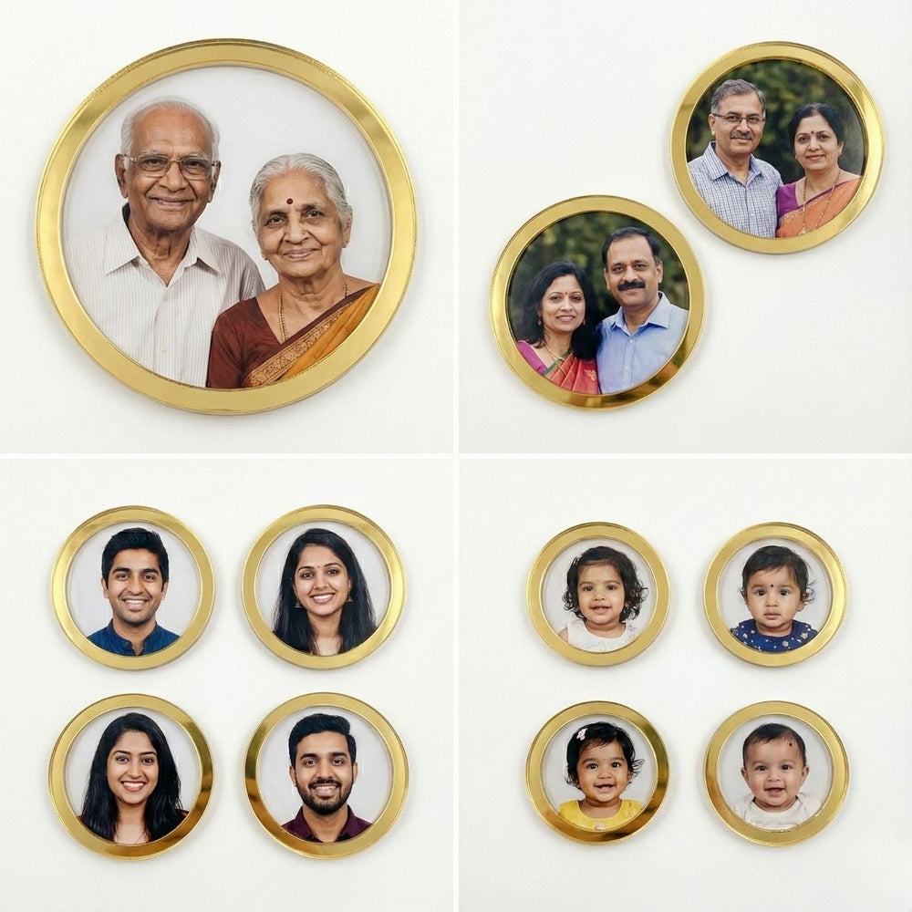 SNOOGG Acrylic Rings – 8 Sizes, 2 Pieces Each - Total 16. 