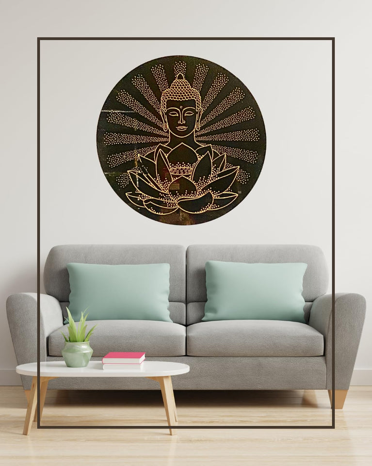 SNOOGG Contemporary Buddha Artwork for Yoga and Meditation - Enhance Your Bedroom, Living Room, Dining Room, or Kitchen with a Spiritual Aesthetic (Buddha-103)