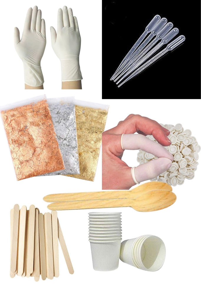 Reusable Artiest Kit of 158 Piece Essential Accessories for Painting artiest Such as as Pouring Cups, Apron, Table Cloth, Dropper, Mixing Stick Mixing Stick, Finger caps,