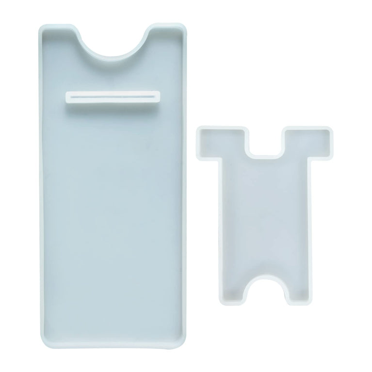 Silicone Mould for Resin Art Casting etc.Design Mobile Holder 2 mould as set Size  Hold Normal Smart Phone Pack Of 1 Sets/Units