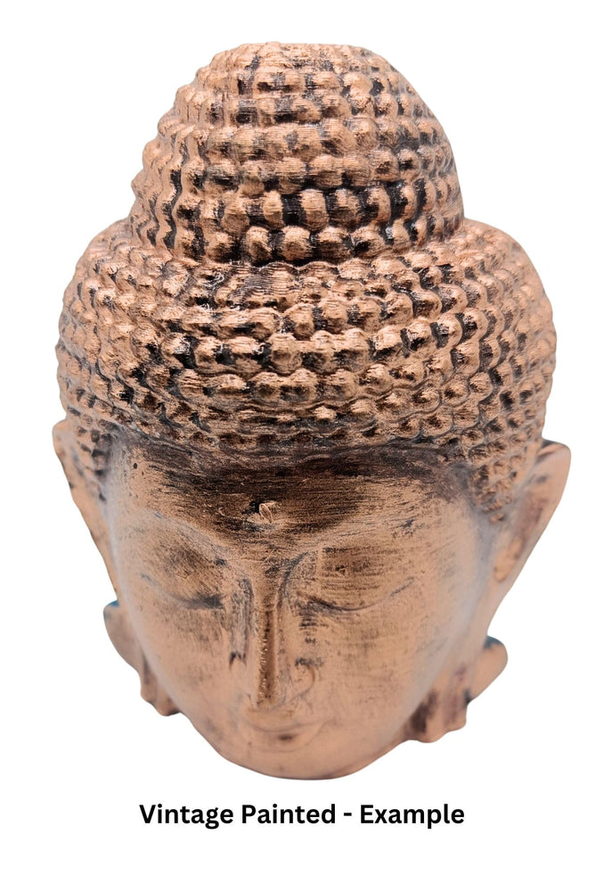 Snoogg 3D Buddha head and meditating buddha Statue for Home, Rustic Spiritual, Ready to Paint your own or use as it is for Home Décor . Unpainted DIY Arts and Crafts Mock up