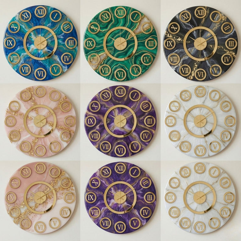 Snoogg Acrylic Rings in multiple size packs for DIY, Resin Art, Home Decor, Clocks, Craft Projects