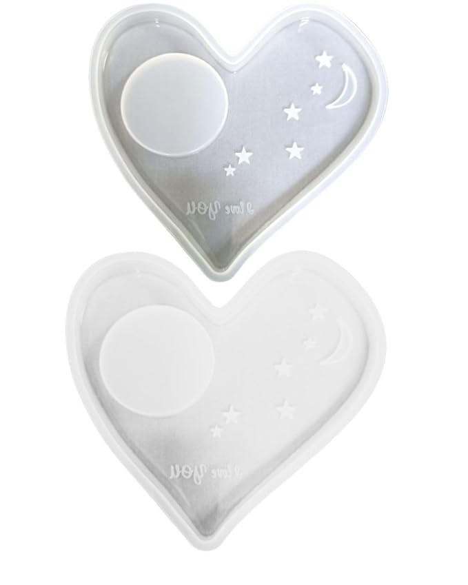 Snoogg Pack of 1 Heart Light Candles 5 Inch for Cup Holder Bottle Holder Perfect for DIY and Home Decor Office Desk Tea Holder DIY and More