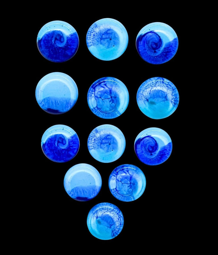 SNOOGG 20pc 3D Ocean View 15mm Round Fridge Magnets. Whiteboard, Map, Office, Home Decor. DIY Craft, Notice Board, Gift.