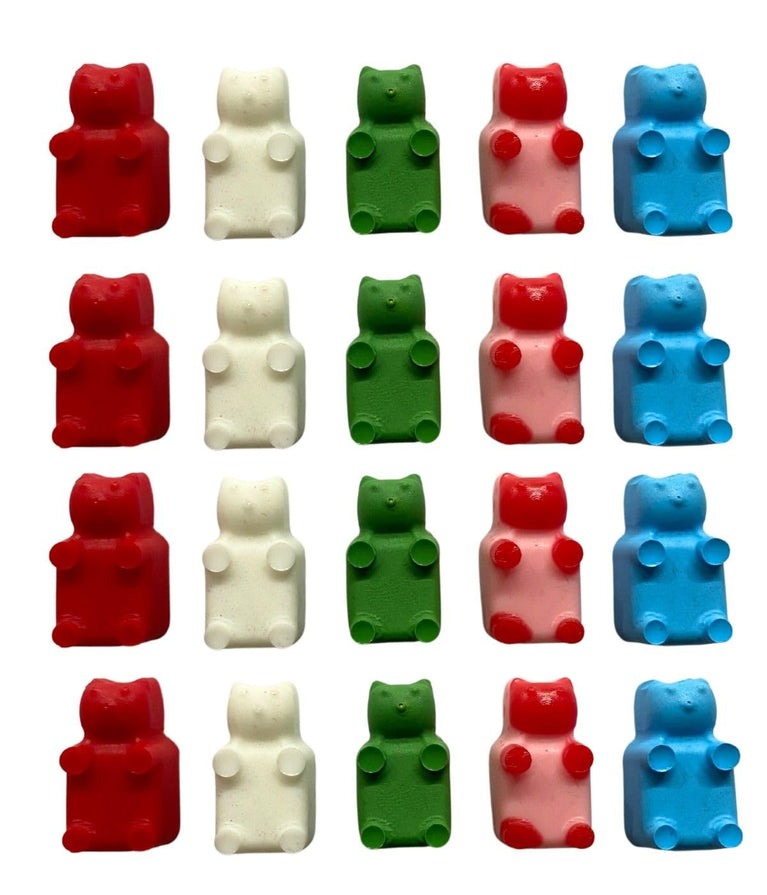 SNOOGG 20pc 3D Teddy Bear Fridge Magnets: Child Art Showcase, Desk Organization, Message Board Clips, Science Project Aids, Perfect Present, Craft Supplies, Planning Tool.