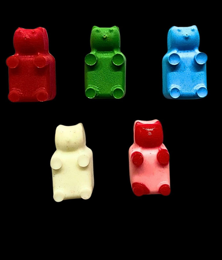 SNOOGG 30pc 3D Teddy Bear Fridge Magnets: Memo Pad Clips, Daily Task Lists, Essential Document Fasteners, Picture Display, Artistic Crafts, Gentle Reminder System.