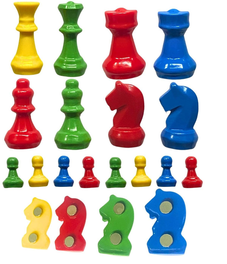 SNOOGG 16pc 3D Chess Piece Magnets: Novelty Clip Collection, Stylish Refrigerator Accents, Workspace Enhancements, Chess Enthusiast Gift, Secure Fasteners.