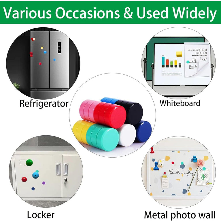 SNOOGG 3D 10 pc Pack Round Ocean View 15 MM Fridge Magnet Personalized Gift, Whiteboard,Map Magnets, Office, Home Decorations, Notice Board, Message Board, DIY Crafts