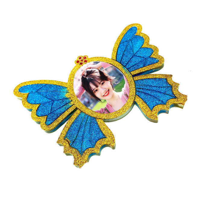 Butterfly shape photo frame silicone resin molds in size 8 and 6 inch. For Epoxy resin casting