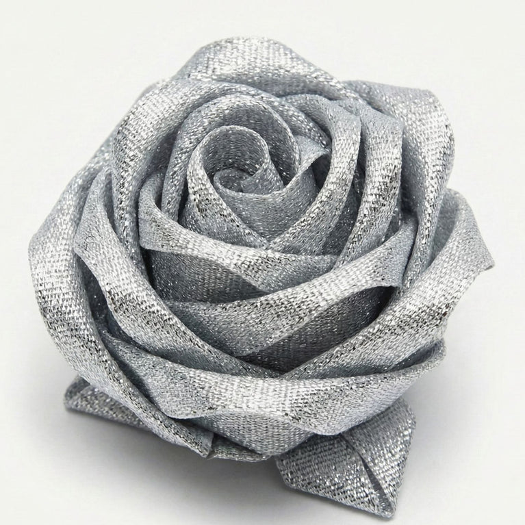 SNOOGG Silver Lace Trim Ribbon, 1 Inch Width, 60 Yards, for Gift Wrapping, Craft, Sewing, Decoration, Wedding, Cards, Scrapbooking