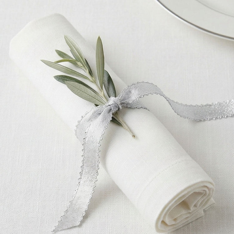 SNOOGG Silver Lace Trim 8 mm Narrow Width 120 Yards Roll with Flared Edges for Craft Sewing Gift Wrap Jewelry Decor Scrapbooking Card Making DIY Fabric Border