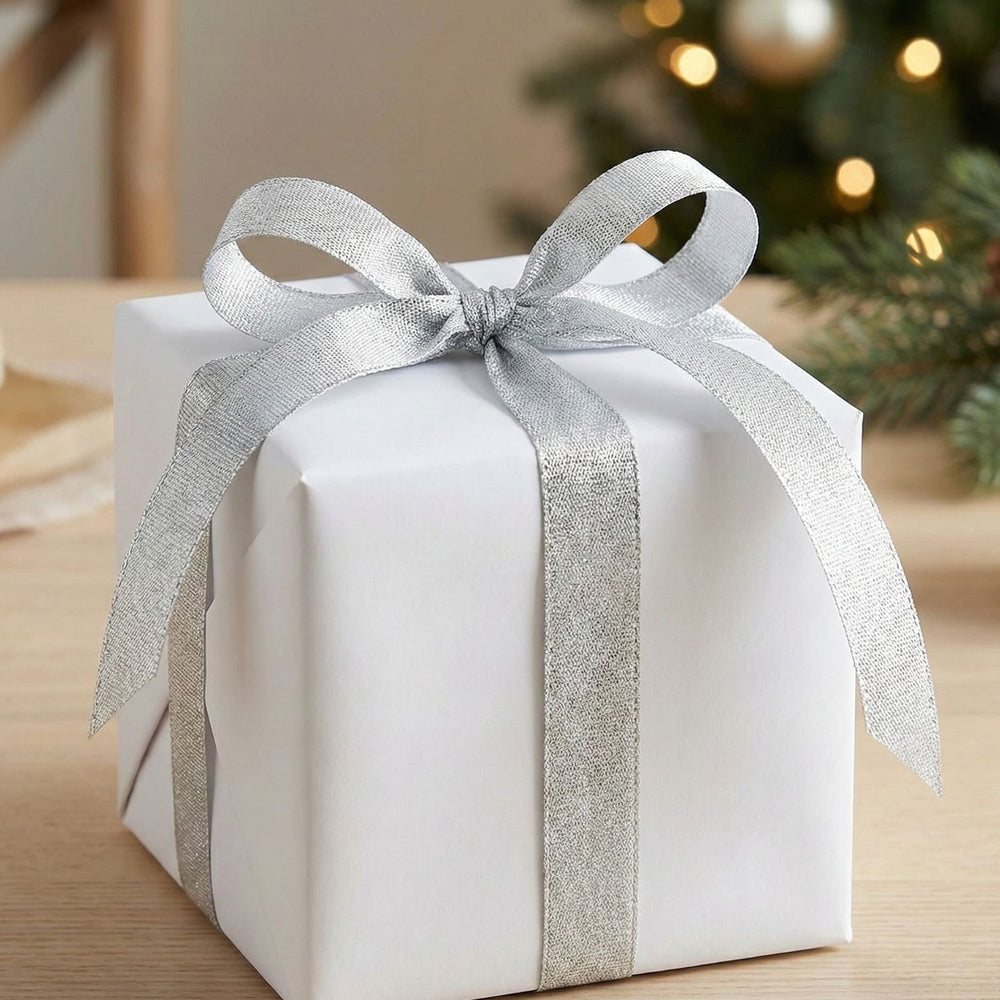 SNOOGG Silver Lace Trim Ribbon 12 mm Width 100 Yards Roll for Craft Sewing Gift Wrap Wedding Decor Scrapbook Card Making Fabric Border DIY Decoration