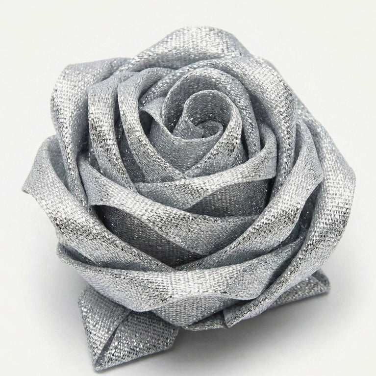 SNOOGG Silver Lace Trim Ribbon 12 mm Width 100 Yards Roll for Craft Sewing Gift Wrap Wedding Decor Scrapbook Card Making Fabric Border DIY Decoration