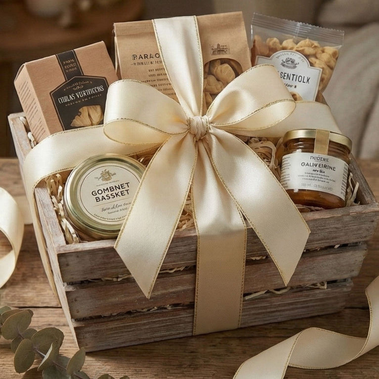 SNOOGG Ivory Ribbon with Gold Edge 10 mm Width 60 Yards Roll for Gift Wrapping Wedding Decor Craft Sewing Scrapbooking Card Making Fabric Border DIY Decoration