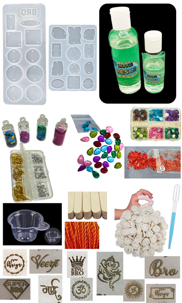 Snoogg All-in-One Resin Art Kit for DIY Gifting | Complete Epoxy Resin, Molds & Supplies for Beginners & Crafters | Create Custom Handmade Presents