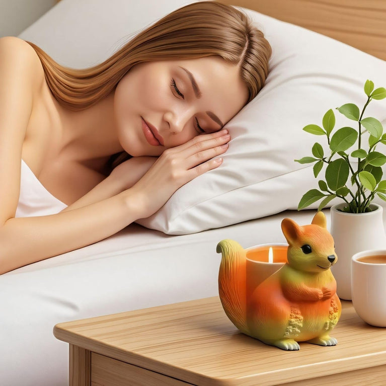 SNOOGG Silicone Squirrel Shape Resin Mold for DIY Crafts, Cute Animal Planter, Candle Holder, Pen Stand, Mini Pot, Plaster & Eco Resin Casting Mould for Home Decor & Gift Making