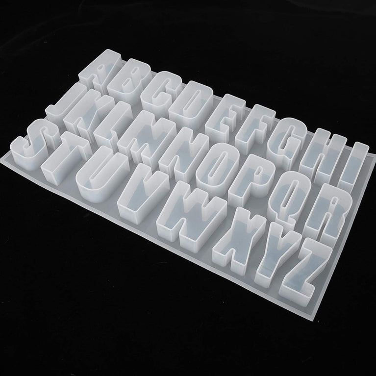 1 inch Deep Alphabet Mold Easy to Demould, clean and store. Extremely heavy duty, long durable .