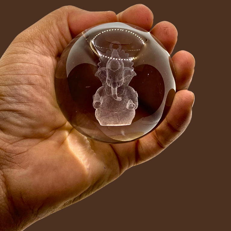 snoogg 3d universe crystal ball crafted using advanced laser techniques glass art features 