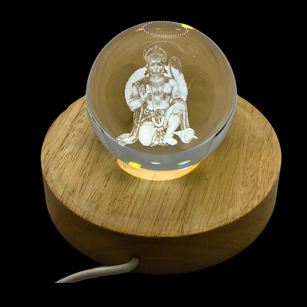 snoogg 3d lord ganesh crystal ball crafted using advanced laser techniques glass art featur