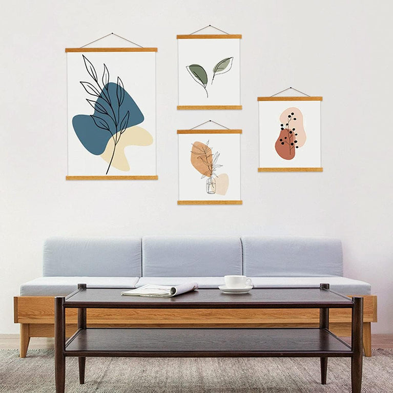 snoogg 18 inch pack 1 wide magnetic poster hanger frame for posters prints photos pictures 
