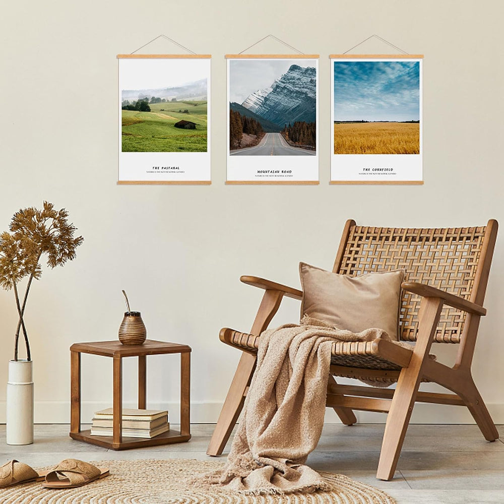 snoogg 8 inch pack 1 wide magnetic poster hanger frame for posters prints photos pictures m