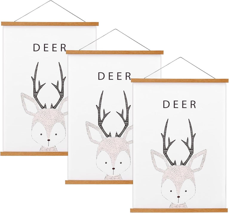 snoogg 18 inch pack 1 wide magnetic poster hanger frame for posters prints photos pictures 