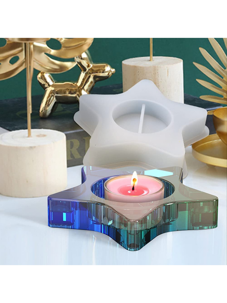 Tea light candle for home decor candles light star