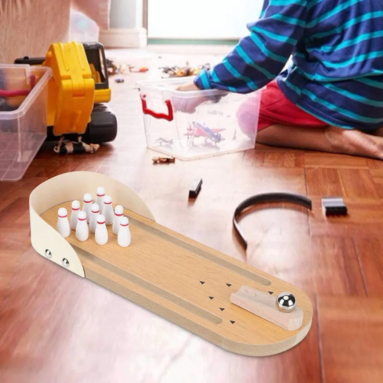 SNOOGG's Mini Portable Bowling Game Set: The Ultimate Desktop Toy for Family Parties, Kids' Entertainment, and Stress Relief Gadgets