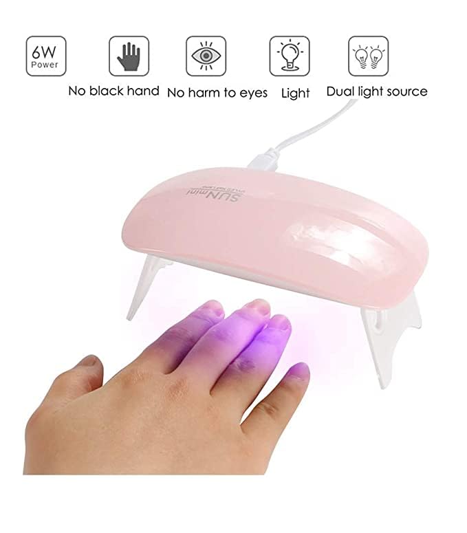 SNOOGG 6W UV Light for use as Nail Polish Dryer, UV Resin Art and excellent for making jewellery project.