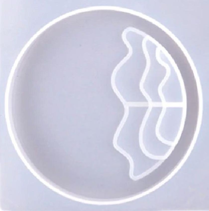 snoogg â„¢4 pack of river pattern coaster design h silicone molds for epoxy resin casting f