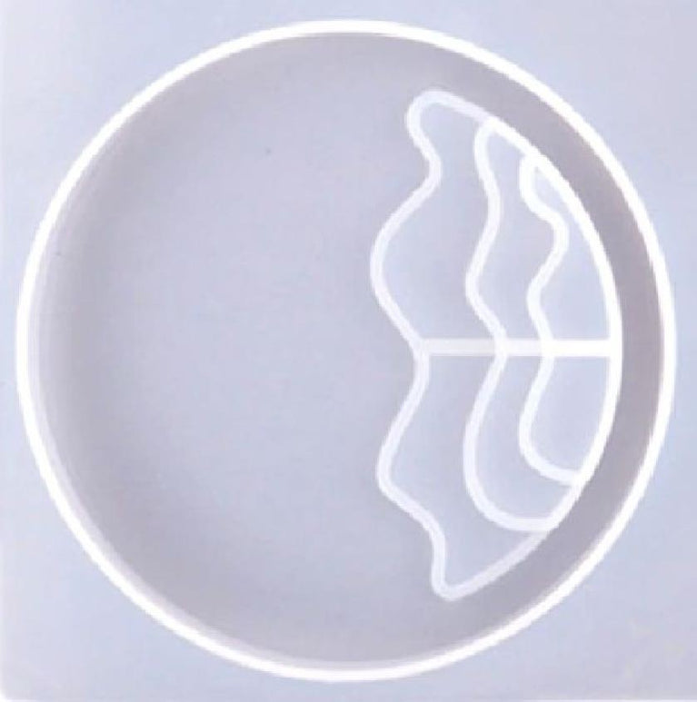 snoogg â„¢4 pack of river pattern coaster design h silicone molds for epoxy resin casting f